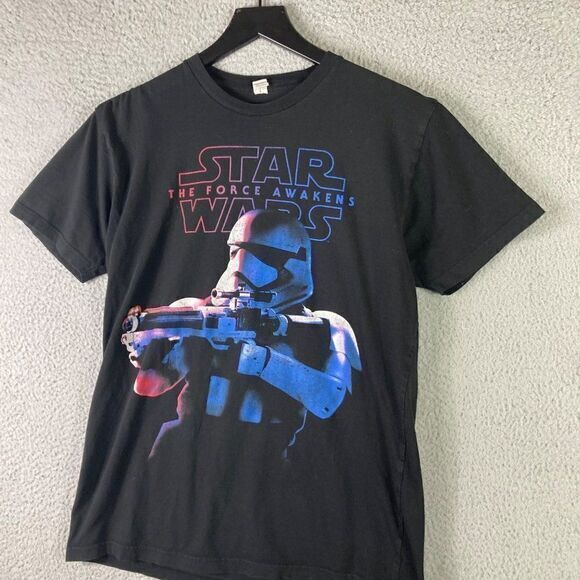 Force Awakens Star Wars‎ T-Shirt Mens Size Medium Stormtrooper Graphic Tee Black - Picture 5 of 11